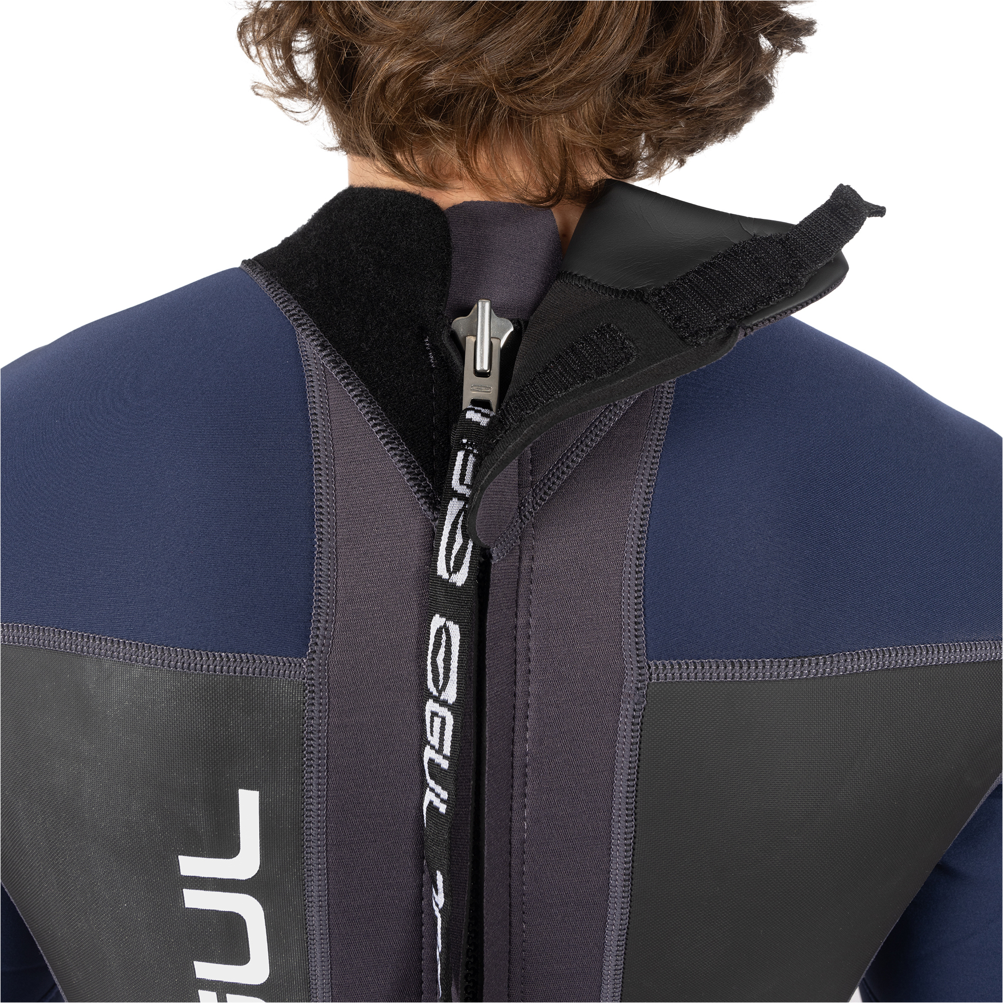 2025 Gul Mens Response 3/2mm Flatlock Back Zip Wetsuit RE1321-C1 - Grey / Navy